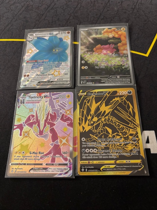 Pokemon Other - Pokémon Trading Cards Lot - Holo/VMax /V/ex Gold Accent
